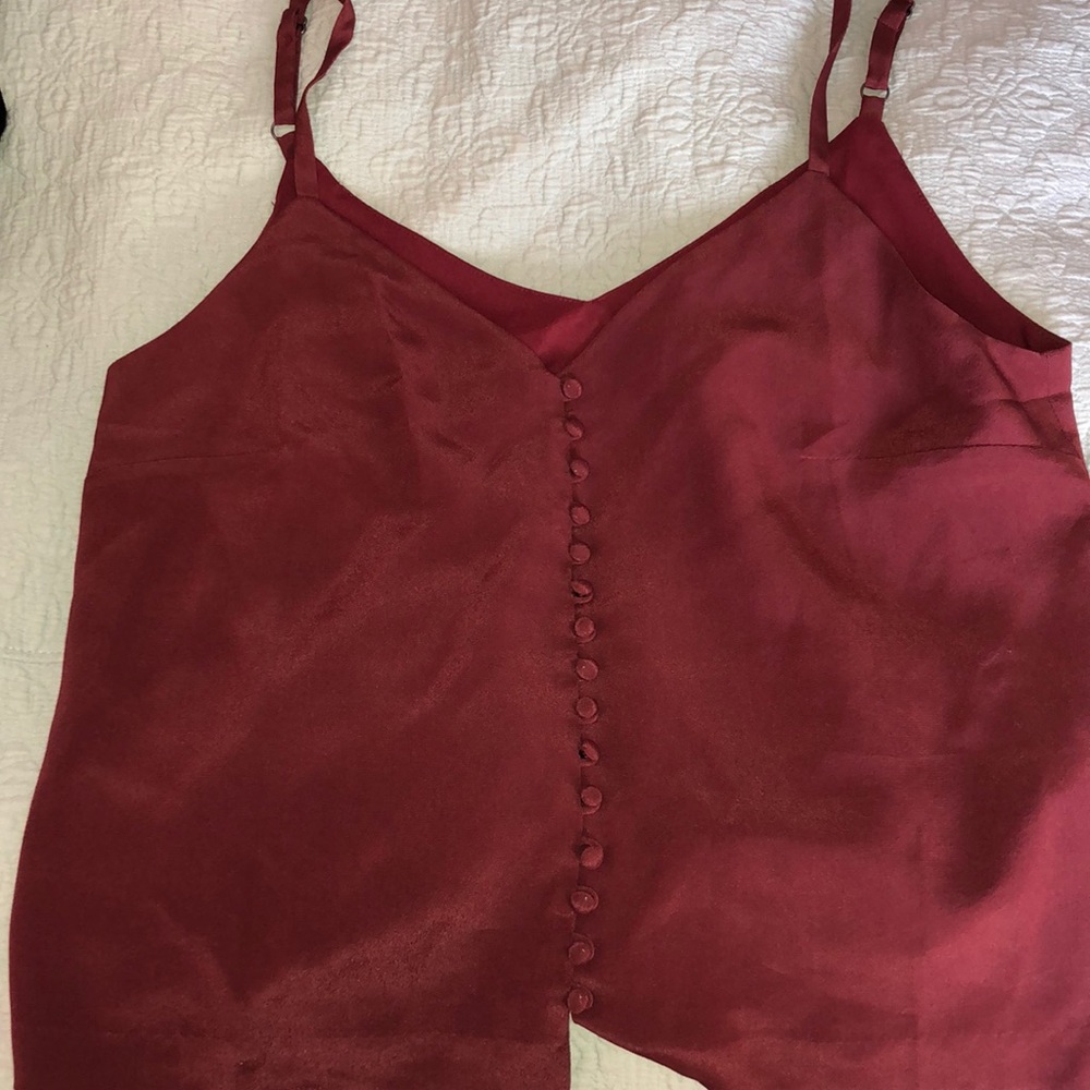 LAST CALL: Madewell burgundy silky tank - NWT